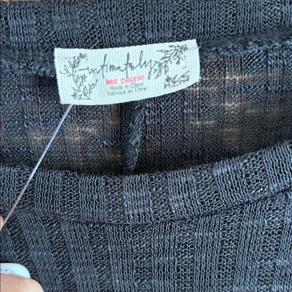 Free People Black Long Sleeve Women's Top - Picture 3 of 5